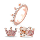 Boosbiy High Quality Jewelry Sets for Women Round Cubic Zircon Brand Rings/Earrings Jewelry Sets Wholesale Nice Valentine Gift - FushionGroupCorp