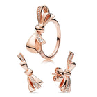 Boosbiy High Quality Jewelry Sets for Women Round Cubic Zircon Brand Rings/Earrings Jewelry Sets Wholesale Nice Valentine Gift - FushionGroupCorp