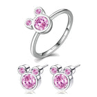 Boosbiy High Quality Jewelry Sets for Women Round Cubic Zircon Brand Rings/Earrings Jewelry Sets Wholesale Nice Valentine Gift - FushionGroupCorp