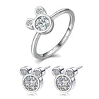 Boosbiy High Quality Jewelry Sets for Women Round Cubic Zircon Brand Rings/Earrings Jewelry Sets Wholesale Nice Valentine Gift - FushionGroupCorp
