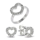 Boosbiy High Quality Jewelry Sets for Women Round Cubic Zircon Brand Rings/Earrings Jewelry Sets Wholesale Nice Valentine Gift - FushionGroupCorp