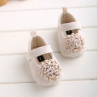 Candy Colors Newborn Baby Prewalker Soft Bottom Anti-slip Shoes Footwear Classic Princess Girl Crib Mary Jane Big Flower Shoes - FushionGroupCorp
