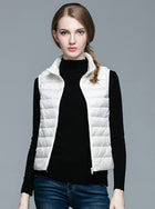 HOT!Winter Women 90% White Duck Down Vest Women's Ultra Light Duck Down Vest Jacket Autumn Winter Sleeveless Coat - FushionGroupCorp
