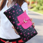 Handbags Women Purse Girl Leather Wallet Long Card Holder Cute Gift Floral Handbag sacoche homme - FushionGroupCorp