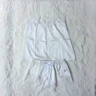 Satin Pajamas Set Lace Trim Pijama Short Pant Sexy Cami Bridal Sleepwear Sets For Women - FushionGroupCorp