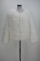 Jancoco Max S1002 Women Real Fur Coat Genuine Ostrich Feather Fur Winter Jacket Retail / Wholesale Top Quality - FushionGroupCorp