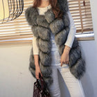 MCCKLE High quality Fur Vest coat Luxury Faux Fox Warm Women Coat Vests Winter Fashion furs Women's Coats Jacket Gilet Veste 4XL - FushionGroupCorp