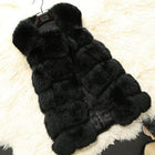 MCCKLE High quality Fur Vest coat Luxury Faux Fox Warm Women Coat Vests Winter Fashion furs Women's Coats Jacket Gilet Veste 4XL - FushionGroupCorp