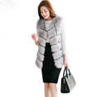 MCCKLE High quality Fur Vest coat Luxury Faux Fox Warm Women Coat Vests Winter Fashion furs Women's Coats Jacket Gilet Veste 4XL - FushionGroupCorp
