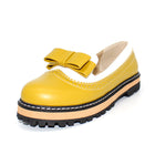 KARINLUNA Big Size 34-43 Spring Autumn Slip On Flat Women Shoes Cute Bowtie Lace Shallow Mouth Ladies Platform Shoes - FushionGroupCorp