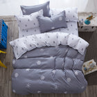 luxury Home textiles bedclothes snowflake Stripe 4pc/ 3pc christmas Bedding sets Cotton bed linen duvet cover housse de couette - FushionGroupCorp