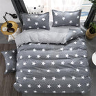 luxury Home textiles bedclothes snowflake Stripe 4pc/ 3pc christmas Bedding sets Cotton bed linen duvet cover housse de couette - FushionGroupCorp