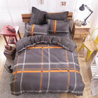luxury Home textiles bedclothes snowflake Stripe 4pc/ 3pc christmas Bedding sets Cotton bed linen duvet cover housse de couette - FushionGroupCorp