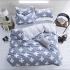 luxury Home textiles bedclothes snowflake Stripe 4pc/ 3pc christmas Bedding sets Cotton bed linen duvet cover housse de couette - FushionGroupCorp
