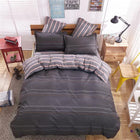 luxury Home textiles bedclothes snowflake Stripe 4pc/ 3pc christmas Bedding sets Cotton bed linen duvet cover housse de couette - FushionGroupCorp
