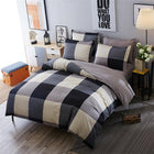 luxury Home textiles bedclothes snowflake Stripe 4pc/ 3pc christmas Bedding sets Cotton bed linen duvet cover housse de couette - FushionGroupCorp