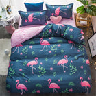 luxury Home textiles bedclothes snowflake Stripe 4pc/ 3pc christmas Bedding sets Cotton bed linen duvet cover housse de couette - FushionGroupCorp