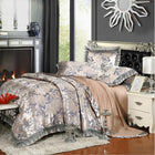 Luxury Jacquard Bedding Set King Queen Size 4/6pcs Bed Linen Silk Cotton Duvet Cover Lace Satin Bed Sheet Set Pillowcases - FushionGroupCorp