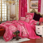 Luxury Jacquard Bedding Set King Queen Size 4/6pcs Bed Linen Silk Cotton Duvet Cover Lace Satin Bed Sheet Set Pillowcases - FushionGroupCorp