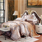 Luxury Jacquard Bedding Set King Queen Size 4/6pcs Bed Linen Silk Cotton Duvet Cover Lace Satin Bed Sheet Set Pillowcases - FushionGroupCorp