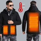 Men Women Winter Thick USB Heating Cotton Jackets Outdoor Waterproof Windbreaker Hiking Camping Trekking Climbing Skiing Coats - FushionGroupCorp