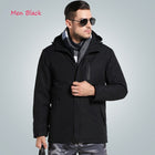 Men Women Winter Thick USB Heating Cotton Jackets Outdoor Waterproof Windbreaker Hiking Camping Trekking Climbing Skiing Coats - FushionGroupCorp