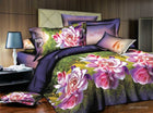 40 Cotton 3D Rose Bedding Sets High Quality Soft Duvet Cover Bedsheet Pillowcase Reactive Printed Bedclothes Queen Bed Linen - FushionGroupCorp