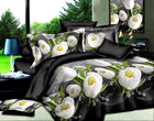 40 Cotton 3D Rose Bedding Sets High Quality Soft Duvet Cover Bedsheet Pillowcase Reactive Printed Bedclothes Queen Bed Linen - FushionGroupCorp