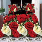 18 New Styles White Red Flower 3D Bedding Set of Duvet Cover Pillowcase Set Bed Clothes Comforters Cover Queen Twin No Quilt - FushionGroupCorp
