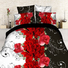 18 New Styles White Red Flower 3D Bedding Set of Duvet Cover Pillowcase Set Bed Clothes Comforters Cover Queen Twin No Quilt - FushionGroupCorp
