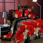 18 New Styles White Red Flower 3D Bedding Set of Duvet Cover Pillowcase Set Bed Clothes Comforters Cover Queen Twin No Quilt - FushionGroupCorp