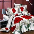 18 New Styles White Red Flower 3D Bedding Set of Duvet Cover Pillowcase Set Bed Clothes Comforters Cover Queen Twin No Quilt - FushionGroupCorp