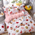 Fashion Bedding Set luxury Pink love Family Set Sheet Duvet Cover Pillowcase Full King Single Queen,bed set 2019 - FushionGroupCorp