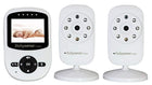 Babysense Video Baby Monitor with Two Digital Cameras, LCD Display, Infrared Night Vision, Two Way Talk, Room Temperature, Lullabies, Long Range - FushionGroupCorp