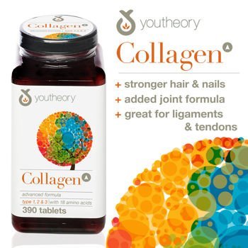 youtheoryTM Collagen Advanced Formula Collagen Type 1, 2 & 3 with 18 Amino Acids 390 Tablets by Youtheory - FushionGroupCorp