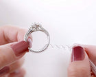 GWHOLE Ring Size Adjuster with Silver Polishing Cloth,Set of 4 (2mm/3mm) - FushionGroupCorp