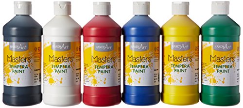 Handy Art Little Masters Tempera Paints Set, 16 oz, Pack of 6 . - FushionGroupCorp