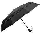 EEZ-Y Compact Travel Umbrella w/Windproof Double Canopy Construction - Auto Open/Close Button - FushionGroupCorp