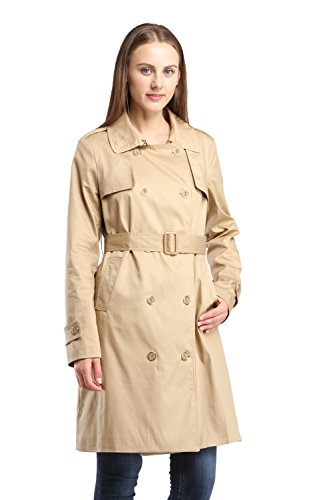 Women Wool Blends Coat Slim Trench Winter Coat Long Jacket Outwear - FushionGroupCorp
