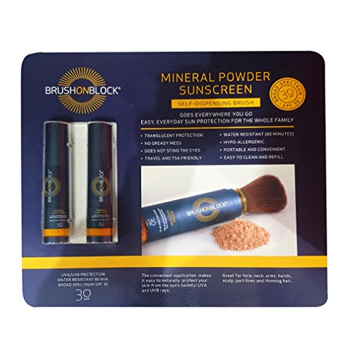 Brush on Block Mineral Sunscreen Powder, Broad Spectrum SPF30 Duo/2pack - FushionGroupCorp