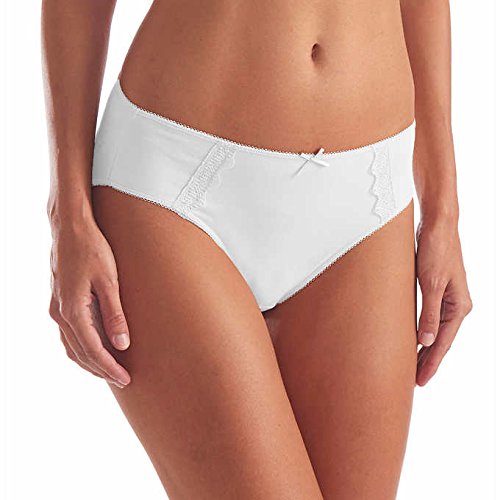 Hi- Cut Underwear Brushed Microfiber With Lace - Ultra Soft Comfort- 4 Pack - FushionGroupCorp