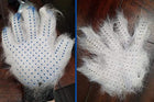Pet Grooming Glove - Gentle Deshedding Brush Glove - Efficient Pet Hair Remover Mitt - Enhanced Five Finger Design - Perfect for Dog & Cat with Long & Short Fur - FushionGroupCorp