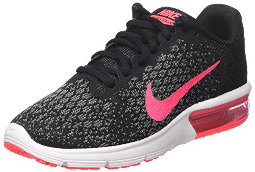 Nike Women's Air Max Sequent 2 Running Shoe Black/Racer Pink/Anthracite/Cool Grey Size 9 M US - FushionGroupCorp