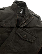 Men's Casual Cotton Military Jacket - FushionGroupCorp