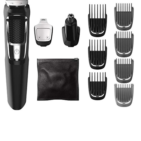 Philips Norelco Multi Groomer MG3750/60 - 13 piece, beard, face, nose, and ear hair trimmer and clipper - FushionGroupCorp