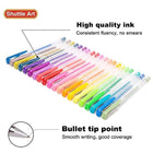 Shuttle Art 120 Unique Colors (No Duplicates) Gel Pens Gel Pen Set for Adult Coloring Books Art Markers - FushionGroupCorp