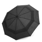 EEZ-Y Compact Travel Umbrella w/Windproof Double Canopy Construction - Auto Open/Close Button - FushionGroupCorp