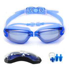 Adults Swim Goggles With Waterproof , Anti-fog And UV Shield Function, With Additional Ear Plug, Nose Clip and Strong Case for Adults, Men, Women, Kids - FushionGroupCorp