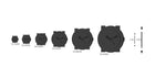 Technomarine Men's 'Manta' Quartz Stainless Steel and Silicone Casual Watch, Color:Black (Model: TM-215069) - FushionGroupCorp