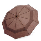 EEZ-Y Compact Travel Umbrella w/Windproof Double Canopy Construction - Auto Open/Close Button - FushionGroupCorp